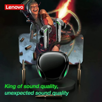 Lenovo XT92 Thinkplus Gaming Earbuds, Black