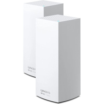 Linksys MX8502 Atlas WiFi 6E Router Home WiFi Mesh System, Tri-Band, 6,000 Sq. ft Coverage, 130+ Devices, Replaces Routers and Extenders, Gaming & Streaming, Speeds up to (AX8400) 8.4Gbps - 2PK