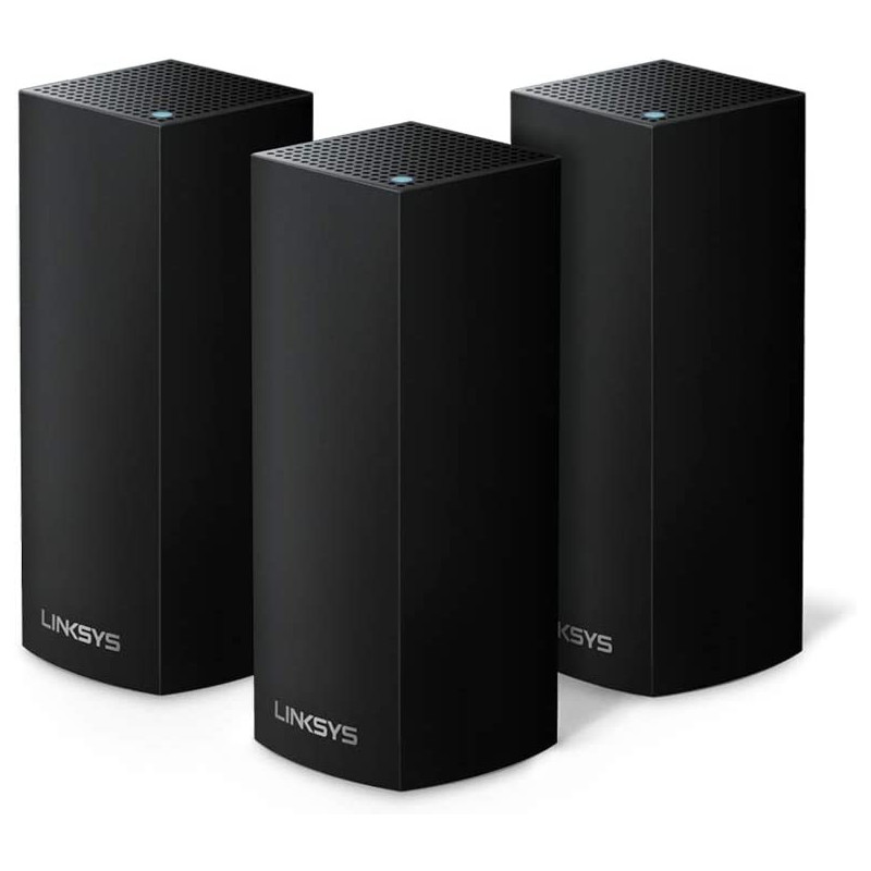 Linksys WHW0303B Velop Tri-Band Whole Home Mesh Wifi System, Parental Controls, 3-Pack, White)