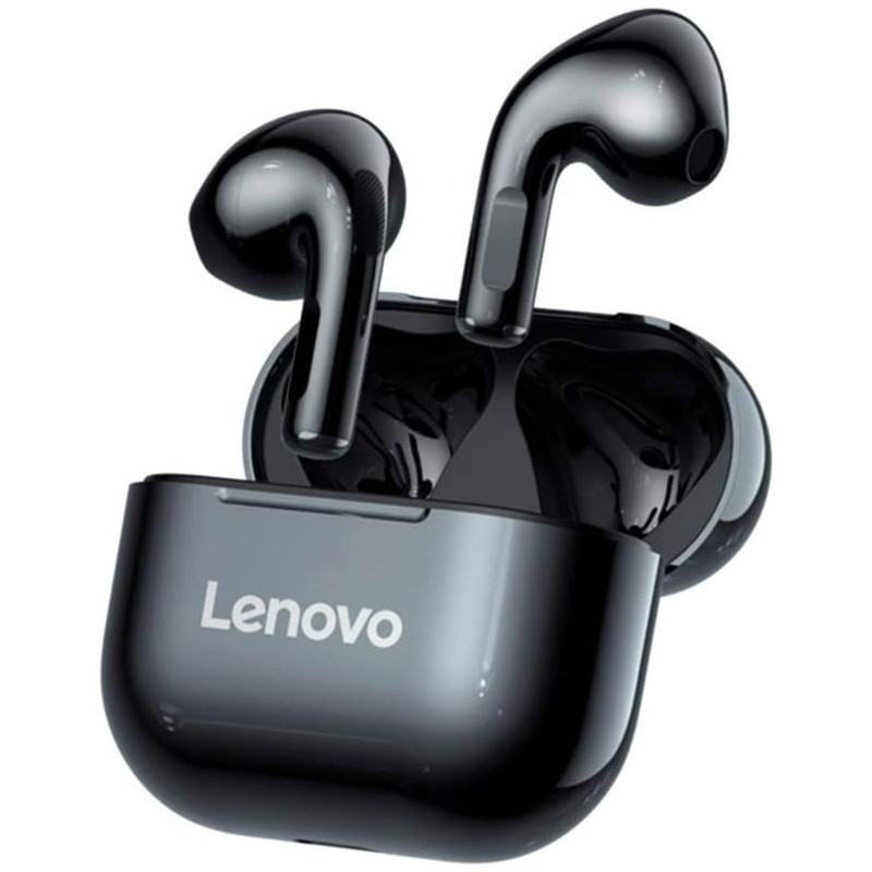 LivePods LP40 TWS Semi-In-Ear Earbuds BT 5.0 True Wireless Earbuds with Touch Control Handsfree Call Stereo Sound Noise Cancelling Headphones with Two-Ear Design