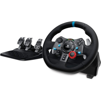 Logitech G29 Driving Force Racing Wheel and Floor Pedalsfor PS5, PS4, PC, Mac - Black
