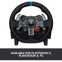 Logitech G29 Driving Force Racing Wheel and Floor Pedalsfor PS5, PS4, PC, Mac - Black