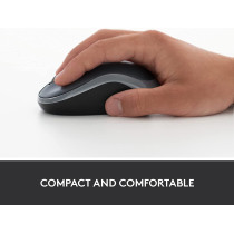 Logitech M185 Wireless Optical Mouse Nano Receiver (910-003888) Gray