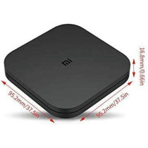 Mi Box S, Smart Tv Box, Intelligent 4K Ultra Hd Media Player, Work With Projector, Tvs & Mobile Phones, Powered By Android 8.1, - International Version- Black