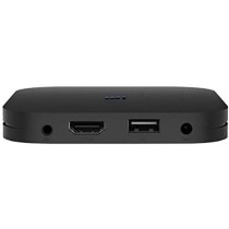 Mi Box S, Smart Tv Box, Intelligent 4K Ultra Hd Media Player, Work With Projector, Tvs & Mobile Phones, Powered By Android 8.1, - International Version- Black