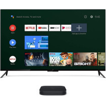 Mi Box S, Smart Tv Box, Intelligent 4K Ultra Hd Media Player, Work With Projector, Tvs & Mobile Phones, Powered By Android 8.1, - International Version- Black
