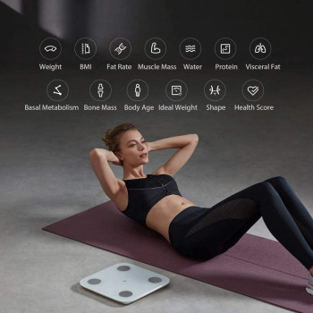 New Xiaomi Mi Body Composition Scale 2 Smart Fat Weight Health Scale BT 5.0 Balance Test 13 Body Date BMI Weight Scale LED Digital Display Mi Fit APP Data Analysis