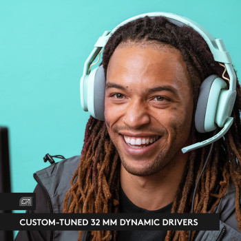 Astro A10 Gaming Headset Gen 2 Wired Gaming Headset with Flip-to-mute Microphone, 32 mm Drivers, Compatible With PC - Mint