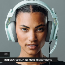 Astro A10 Gaming Headset Gen 2 Wired Gaming Headset with Flip-to-mute Microphone, 32 mm Drivers, Compatible With PC - Mint