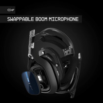 ASTRO Gaming A40 TR Wired Gaming Headset, Audio V2, Dolby ATMOS, 3.5mm Audio Jack, Swappable Mic, Black/Blue