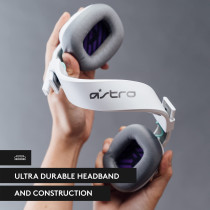 Astro A10 Gaming Wired Headset Gen 2 with Flip-to-Mute Microphone, 32 mm Drivers, Compatible with Playstation, PC - White