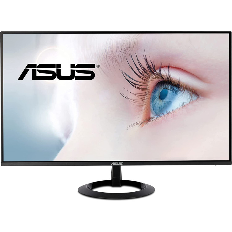 ASUS ASUS 23.8" 1080P Monitor (VZ24EHE) - Full HD, IPS, 75Hz, 1ms, Adaptive-Sync/FreeSync, Low Blue Light, Free, Ultra-Slim, VESA Mountable, Frameless, HDMI, VGA