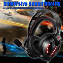 Andoer Andoer M180 Pro Noise Canceling Wired (3.5mm) Gaming Headset with Mic/LED Lights/Volume Control for PS4/Laptop/Smart Phone