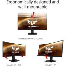 ASUS Asus TUF Gaming VG35VQ 35" Curved HDR Monitor 100Hz UWQHD (3440 X 1440) 1ms FreeSync Eye Care DisplayPort HDMI USB HDR10