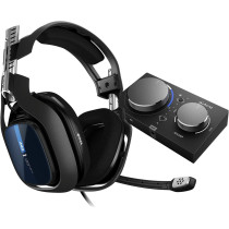 ASTRO ASTRO Gaming A40 TR Wired Gaming Headset + MixAmp Pro TR, Astro Audio V2, Dolby Audio, Swappable Mic, Game/Voice Balance Control, for PS5, PS4, PC, Mac - Black/Blue