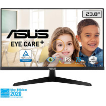 ASUS VY249HE 23.8" Eye Care Monitor, 1080P Full HD, 75Hz, Color Augmentation, HDMI VGA, VESA Wall Mountable