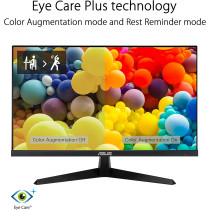 ASUS VY249HE 23.8" Eye Care Monitor, 1080P Full HD, 75Hz, Color Augmentation, HDMI VGA, VESA Wall Mountable