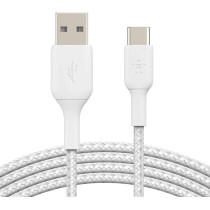 Belkin Belkin Premium Braided C Usb A Cable 3M, White, CAB002bt3MWH, 3m