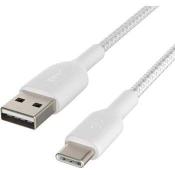 Belkin Belkin Premium Braided C Usb A Cable 3M, White, CAB002bt3MWH, 3m
