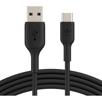 Belkin Belkin Boost Charge USB-C Cable (USB-C to USB-A Cable, USB Type-C Cable for Samsung, Pixel, iPad Pro, Nintendo Switch and More) 15 cm, Black