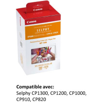 Canon Canon Rp108 Post Card Size Color Ink / Paper Set