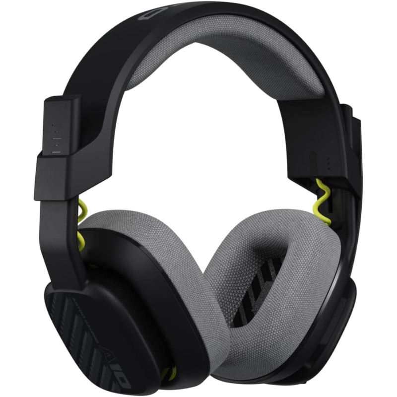 Astro A10 Gaming Headset Gen 2 Wired Headset - Over-ear gaming headphones with flip-to-mute microphone, 32 mm drivers, compatible with PlayStation, PC - Black