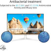 ASUS VY249HE-W 23.8" 1080P Monitor - White, Full HD, 75Hz, HDMI, VGA Frameless VESA Wall Mountable