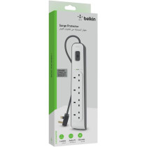 Belkin Belkin 4 Way/4 Plug Surge Protection Strip With 2 Meters Cord Length - Heavy Duty Electrical Extension Socket
