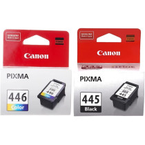 Canon Canon Pg-445 Pixma Fine Cartridge, Black & Canon Cl-446 C/M/Y Colour Ink Cartridge