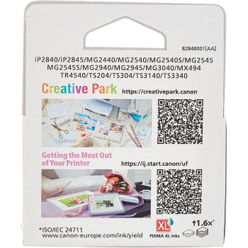 Canon Cl 446XL High Yield C/M/Y Colour Ink Cartridge, Up To 300 A4 Pages From A Single Colour Cartridge, Multi Color, Extra Large