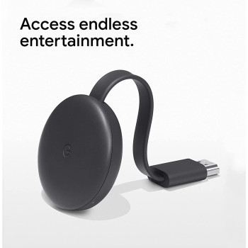 Google Google GA00439-GB Chromcast 3 - Black (Pack of 1)