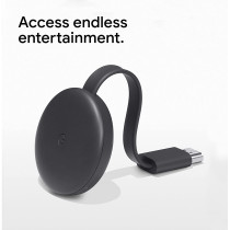Google Google GA00439-GB Chromcast 3 - Black (Pack of 1)