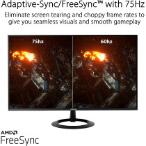 ASUS ASUS 27" 1080P Monitor (VZ27EHE) - Full HD, IPS, 75Hz, 1ms, Adaptive-Sync/FreeSync, Low Blue Light, Free, Ultra-Slim, VESA Mountable, Frameless, HDMI, VGA