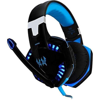 Kotion Each G2000 Gaming Headset, Surround Stereo Gaming Headphones with Noise Cancelling Mic, LED Lights & Soft Memory Earmuffs, Works with PS4, Nintendo Switch, PC Mac Computer Games -Red