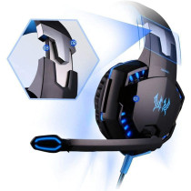 Kotion Each G2000 Gaming Headset, Surround Stereo Gaming Headphones with Noise Cancelling Mic, LED Lights & Soft Memory Earmuffs, Works with PS4, Nintendo Switch, PC Mac Computer Games -Red