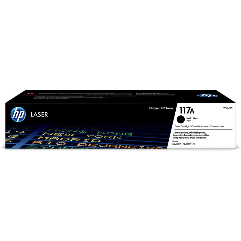 HP 117A Black Original Laser Toner Cartridge - W2070A