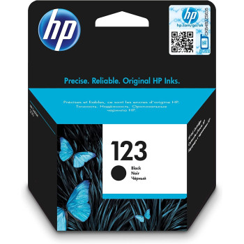 HP 123 Black Original Ink Cartridge [F6V17Ae] Works With Hp Deskjet 2130, 2620, 2630, 2632, 3639 Printers