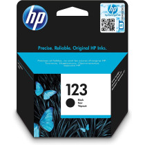 HP 123 Black Original Ink Cartridge [F6V17Ae] Works With Hp Deskjet 2130, 2620, 2630, 2632, 3639 Printers