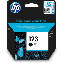 HP 123 Black Original Ink Cartridge [F6V17Ae] Works With Hp Deskjet 2130, 2620, 2630, 2632, 3639 Printers