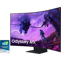 Samsung 55 Inch Curved 4K UHD Smart Gaming Monitor, 165Hz, 1ms, Wi-Fi & Bluetooth Connectivity With HAS & Pivot-LS55BG970NMXUE