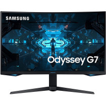 SAMSUNG Odyssey G75 inch G7 1000R Curved Gaming Monitor LC27G75TQSMXUE HDR600, Black