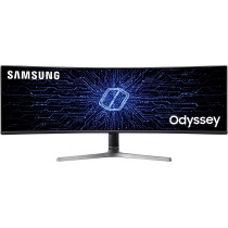 SAMSUNG Odyssey CRG Series 49-Inch Dual QHD (5120x1440) Gaming Monitor, 120Hz, Curved, QLED, HDR, Height Adjustable Stand, Radeon FreeSync (LC49RG90SSNXZA)