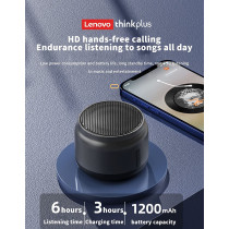 Lenovo Thinkplus Portable Bluetooth Speaker, Mini Wireless Speaker with Loud Stereo,Booming Bass, Outdoor Speakers with Bluetooth 5.0, Dual Pairing for Home