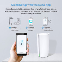 TP Link Deco Mesh WiFi AXE11000 Tri Band WiFi 6E Mesh Network SystemDeco XE200 Replaces Wireless Internet Router and Extender, 10Gbps Ethernet Port, Compatible with Alexa, 2 Pack, Deco XE200(2-pack)