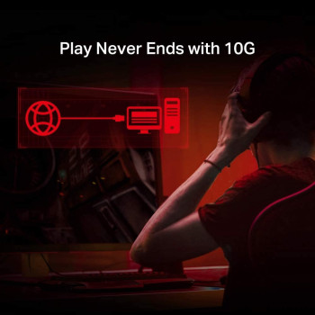 Tp-Link 10Gb Pcie Network Card (Tx401)-Pcie To 10 Gigabit Ethernet Network Adapter,Supports Windows 10/8.1/8/7, Windows Servers 2019/2016/2012 R2, And Linux, Including A Cat6A Ethernet Cable