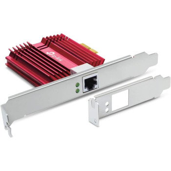 Tp-Link 10Gb Pcie Network Card (Tx401)-Pcie To 10 Gigabit Ethernet Network Adapter,Supports Windows 10/8.1/8/7, Windows Servers 2019/2016/2012 R2, And Linux, Including A Cat6A Ethernet Cable