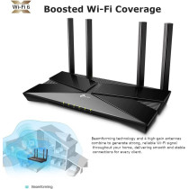 TP-Link Archer AX10 Next-Gen Wi-Fi 6 Router, AX1500 Mbps Gigabit Dual Band Wireless, OneMesh Supported, Beamforming & MU-MIMO, Ideal for Gaming Xbox/PS5/Steam and 4K, Works with Alexa