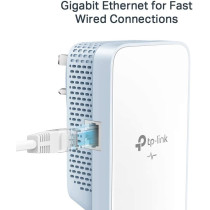 TP-Link AV1000 Gigabit Powerline ac Wi-Fi Kit, Broadband/WiFi Extender, WiFi Booster/Hotspot, Up to 300 meters over existing electrical wiring, No Configuration Required, UK Plug(TL-WPA7517 KIT)