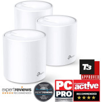 TP-Link Deco X20 AX1800 Whole Home Mesh Wi-Fi 6 System, AI-Driven Mesh, Up to 5,800 Sq ft Coverage, 1 GHz Quad-Core CPU, Compatible with Amazon Alexa, With TP-Link HomeShield's kit, Pack of 3
