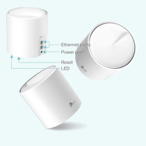TP-Link Deco X20 AX1800 Whole Home Mesh Wi-Fi 6 System, AI-Driven Mesh, Up to 5,800 Sq ft Coverage, 1 GHz Quad-Core CPU, Compatible with Amazon Alexa, With TP-Link HomeShield's kit, Pack of 3